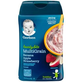 Gerber Hearty Bits MultiGrain Banana Apple Strawberry Cereal - 227g