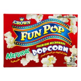 Fun Pop Premium Microwave Popcorn - 3 Bags
