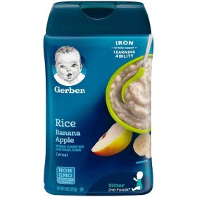 Gerber Probiotic Rice and Banana Apple Baby Cereal - 227g