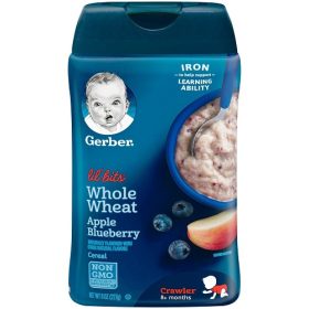 Gerber Lil' Bits Baby Cereal Whole Wheat Apple Blueberry - 227g