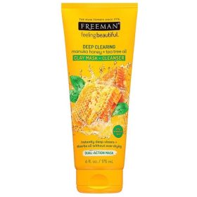 Freeman Deep Clearing manuka honey + tea tree oil Clay Mask + Cleanser - 175ml