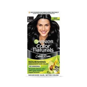 Garnier Color Naturals Nourishing Permanent Hair Color - 1 Natural Black -70ml