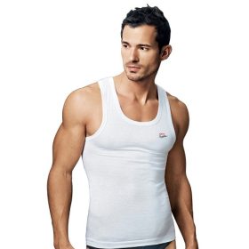 Rupa Frontline Round Neck Vest White - M