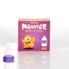 Recare Monster Spike Condom Purple - 1 PC