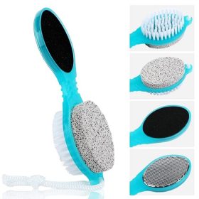 4 in 1 Foot Pedicure Brush with Pumice Stone ( Cleanse, Scrub, File & Buff )