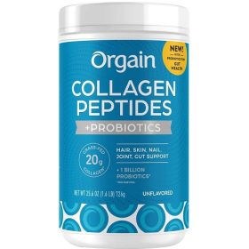 Orgain Collagen Peptides + Probiotics, Unflavored 726g