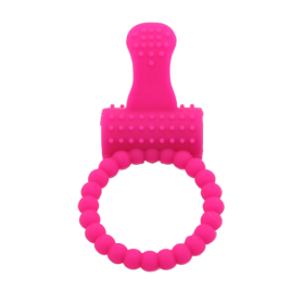 Vibrating Cock Ring With Clit Teasing Tongue for Couple