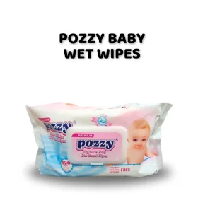 Premium Pozzy Hygenic Baby Wet Towel Wipes 120 Pcs