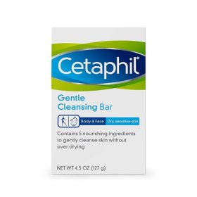 Cetaphil Gentle Cleansing Bar for Dry/Sensitive Skin 127g