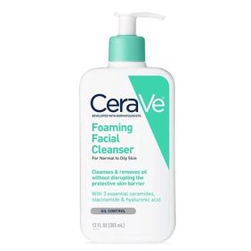 Cerave Foaming Facial Cleanser For Normal To Oily Skin 355ml