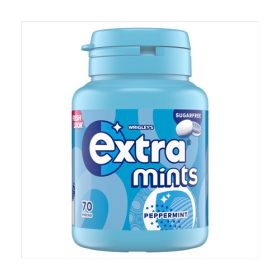 Extra Mints Peppermint Sugar Free Bottle 70 Pieces