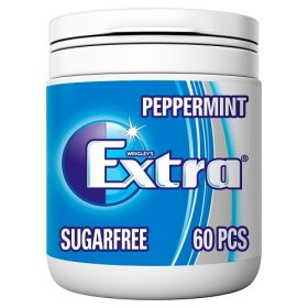 Extra Peppermint Chewing Gum Sugar Free Bottle 60 Pieces - 84g
