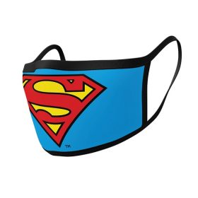 Superman Logo Face Premium Face Covers - 2 pieces