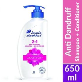 Head & shoulders Smooth & Silky 2 in 1 Anti-Dandruff Shampoo + Conditioner 650ml