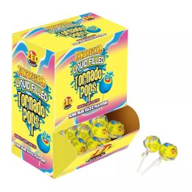 Liquid Filled Tornado Pops - Sour Blue Razz Flavour