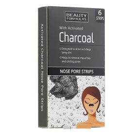 Beauty Formulas With Activated Charcoal Nose Pore Strips - 6 Strips