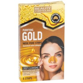 Beauty Formulas Gold Nose Pore Strips - 6 Strips