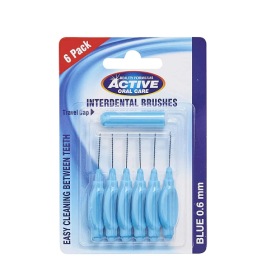 Active Oral Care Interdental Brushes 0.6mm 6 Pack