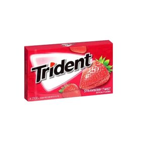 Trident Strawberry Twist Flavor Sugar Free Gum X 14 Soft Gum