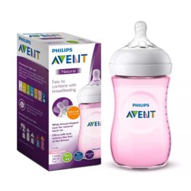 Philips Avent Natural baby bottle 260ml | Pink