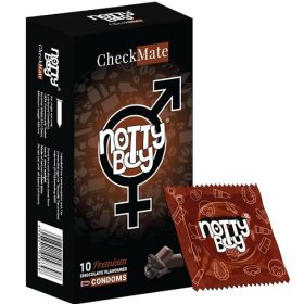 NottyBoy Chocolate Flavoured Checkmate Condom - 10 Extra Thin Condom