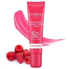Dot & Key Barrier Repair Ceramide + Peptide Lip Balm 10g - Plush Pink
