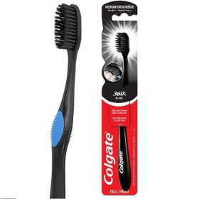 Colgate 360 Charcoal Black Medium Toothbrush