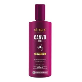 Streax Professional Canvo Line Shampoo For Keratin Treated & Straightened Hair 300ml
