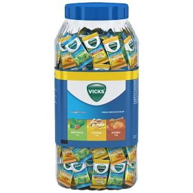 Vicks Cough Drops - Menthol, Ginger, Honey 125 pcs
