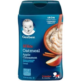 Gerber Lil' Bits Baby Cereal Oatmeal Apple Cinnamon -227gm