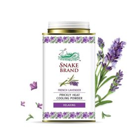 Snake Brand French Lavender Prickly Heat Cooling Powder Relaxing 140g