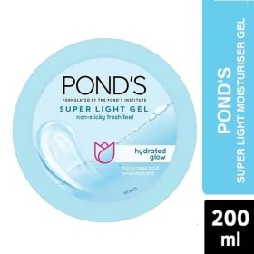 Ponds Super Light Gel Moisturizer With Hyaluronic Acid & Vitamin E 200ml