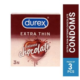 Durex Extra Thin Intense Chocolate Flavoured Condom - 3Pcs Pack