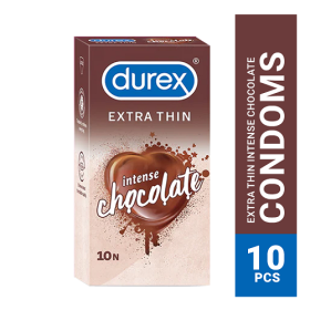 Durex Extra Thin Intense Chocolate Flavoured Condom - 10Pcs Pack