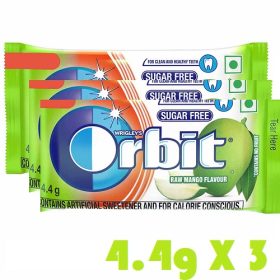 Orbit Raw Mango Flavour Sugar free chewing gum 4.4g X 3