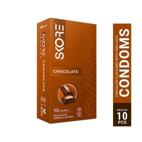 Skore Chocolate Flavoured Condoms (10`s Pack)