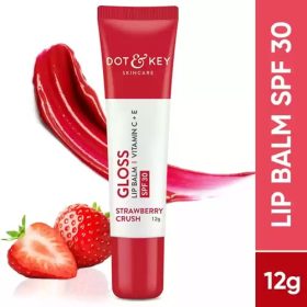 DOT & KEY Gloss Boss Vitamin C+E Tinted Lip Balm with SPF 30 12g - Strawberry Crush