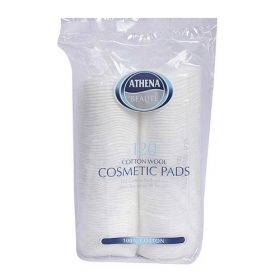 Athena Beauty 100% Cotton Wool Cosmetic Pads - 120s