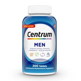Centrum Men Complete Multivitamin Supplement | 200 Tablets