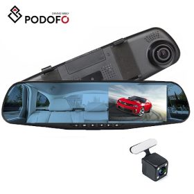 Podofo 1080P Dual Lens Dashcam