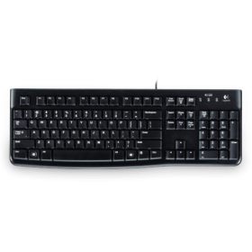 Logitech K120 Plug And Play USB Keyboard Black Color