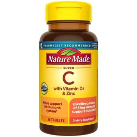 Nature Made Super C with Vitamin D3 & Zinc | 60 Tablets