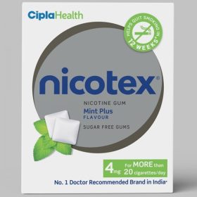 Cipla Nicotex 4mg Mint Plus Chewing 12 Gum