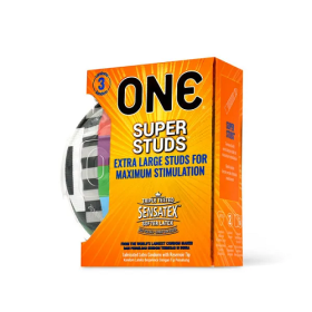 ONE Super Studs 3's Latex Condom