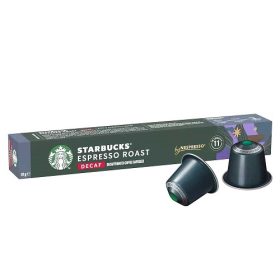 Starbucks by Nespresso Decaf Espresso Roast Coffee 10 Capsules
