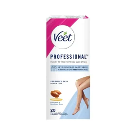 Veet Professional Sensitive Skin Hair Removal Wax Strips 20 Strips