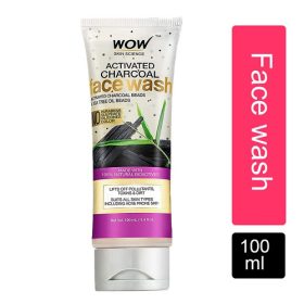 WOW Activated Charcoal Beads No Parabens & Sulphate Face Wash 100ml