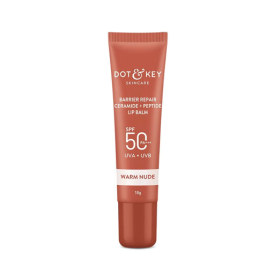 Dot & Key Barrier Repair Ceramide + Peptide Lip Balm 10g - Warm Nude
