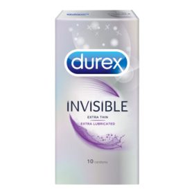 Durex Invisible Extra Lubricated Condoms 10pcs
