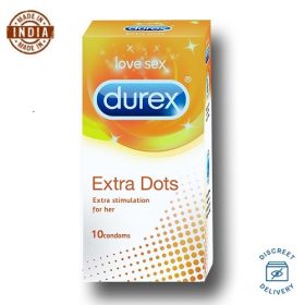 Durex Extra Dots Condoms- 10 Pcs Pack
